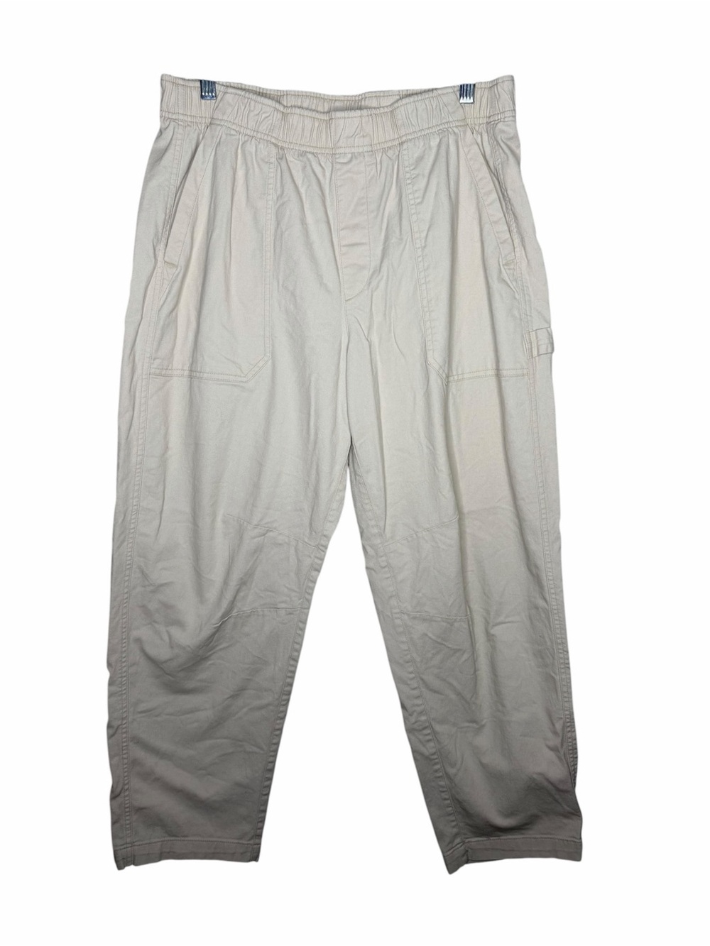 OLD NAVY / cream tan High Rise Pulla Utility Pants / L